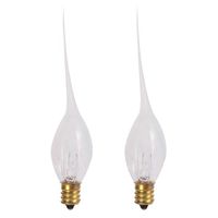 Darice 6201-17 2 Pack 5W 120V Silicone Dipped Bulbs for Electric Candles - Quantity 12