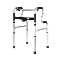 Walkers for Seniors with Seat Walker Auxiliary Walker Eight Height Adjustable Aluminum Alloy Light and Easy to Carry Rolling Walkers (Color : Silver, Size : #1)