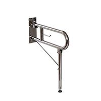 Never give up Shower Room Armrest, 60cm Length with Soft Armrests Stainless Steel U-Folding Armrest Safety Handle Elderly Disabled Pregnant Women Armrest Bathroom Shower