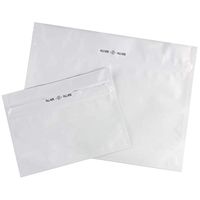Medium Caviar Locker HNP - Mylar Smell Proof CR Barrier Exit Bags - Resealable Zipper - 1,000 Bags (White)