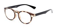 Readers.com Reading Glasses: The Ivy League Bifocal Reader, Plastic Round Style for Men and Women - Brown Tortoise/Black, 2.75