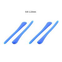 2 Pairs Eyeglass Anti-Slip Silicone Holder - Glasses Ear Hook Retainer Sleeve for Thin Metal Eyeglass Legs (Blue)