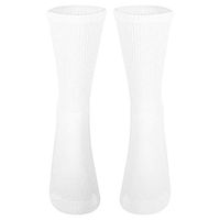 NuVein Diabetic Socks Sensitive Foot Comfort Loose Knit, White, X-Large