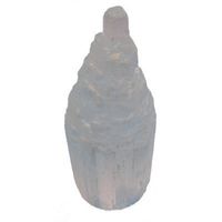 Selenite Tower, Raw, Ornamental Display 4" x 10