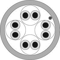 10032528 - Berk-Tek HyperPlus Category 5e Riser Cable, Blue, 1000ft. Box