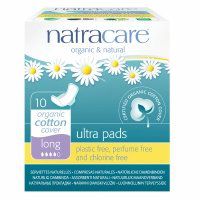 Natracare Natural Ultra Pads with Wings, Long, 10 ea, 10 ea - 2pc