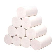 MENGXIANG 10 Rolls White Paper Towels Bulk Hand Towels Toilet Paper Toilet Roll Tissue Napkin Kitchen Paper Towels