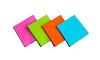 Party Essentials 2-Ply Square Beverage Napkins, 9-7/8" x 9-7/8",  Assorted Neon (Pack of 576)
