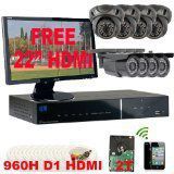 GW Security VDA8CHP7 8 Channel 960H HDMI CCTV Security Surveillance DVR System (Grey)