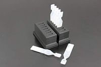 Eye Drops Vial Holder for Single-use Disposable Eye Drops & Storage, Holds 14 Single-Use Disposable vials (7 per Holder) - Two (2) Pack - Znet3D (Black)