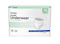 Adult Disposable Ultra Underwear Diaper, Medium, Pull On, McKesson UWBMD - Pack of 20