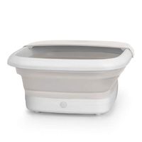 HYRL Folding Foot Bath Electric Heating Surf Foot Bath Massage Washing Remote Control Constant Temperature Heating Massage Foot Bath