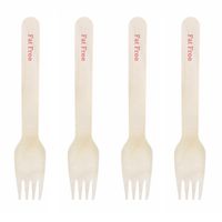 Dress My Cupcake Natural Wood 200-Pack Candy Buffet Forks DIY Kit, Fat Free, Coral