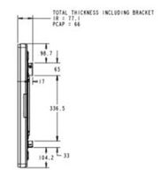Elo E275050 Wall Mount for LCD/Plasma Panel - for Interactive Digital Signage Display, 3202L Infrared, Non Touch and More