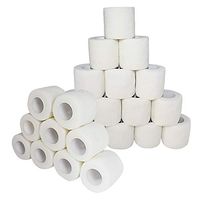 COMOmed Self Adherent Cohesive Bandage FDA Approved 2"x5 Yards First Aid Bandages Stretch Sport Athletic Wrap Vet Tape for Wrist Ankle Sprain and Swelling,White(24 Rolls)