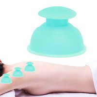 Anti Cellulite Cup, Silicone Vacuum Cups, Moisture Absorber Anti Cellulite Vacuum Cupping Cup Massage,Chinese Medical Vacuum Body Cupping Set Massage Therapy Acupressure(Green)