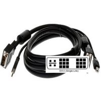 Connectpro 15-ft 2-in-1 DVI-I/USB KVM Cable (SDU-15) -