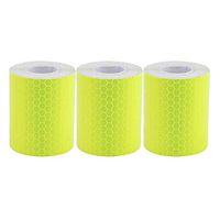 3 Rolls Reflective Tape 3m x 5cm Warning Tape Car Trailer Safe Tape Warning Sign Roll Sticker Green