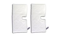 2 Pads - P102 C Pocket (Pads Only) for Shark Standard Size Rectangle 6 3/4" X 12 1/2" Fits Europro Steam Mop Head 6 1/2" X 12"