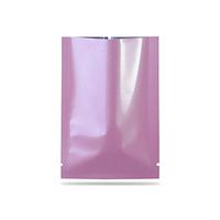 100Pcs Open Top Aluminum Foil Bag For Cosmetic Mask Soap Samples Pack Heat Seal Mylar Foil Vacuum Pouch Food Grade Storage Bag Accessories Packaging Bags (Shiny Pink, 5x8cm (1.97"x3.15"))