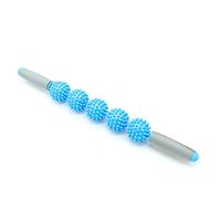 Muscle Roller Massage Stick, Sacow Yoga Spiky Ball Trigger Point Muscle Therapy Stick Roller Spiky Massage Rolling (Blue)