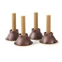 ARTLILY 60PCS Pure Moxibustion Sticks Moxa Stick Roll with Self-Adhesive Candle Base for Neck Waist Leg Pain Relief