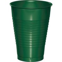 Premium 12 oz Plastic Cups, Hunter Green