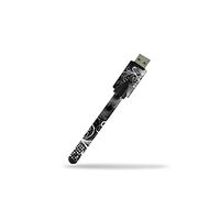 MightySkins Skin Compatible with Kandypens Slim Battery w/USB Charger - Black Flourish | Protective, Durable, and Unique Vinyl wrap Cover | Easy to Apply, Remove, and Change Styles | Made in The USA