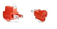 CNE41787 3 Prong to 2 Prong Grounding Converter for AC Outlet, 50-Pack