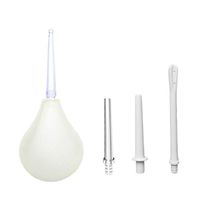 Exceart Anal Vaginal Douche Enema Bulb Kit Sexual Washer Cleaning Supply Enema Irrigator with 4 Replacement Heads 224ml for Women and Men