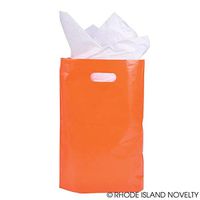Rhode Island Novelty 8.75 Inch X 12 Inch Orange Plastic Bags Case 50 Pack