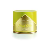 Illume Pineapple Cilantro Vanity Tin, 11.8oz Candle, 11.8 oz, Yellow, 44 Fl Oz