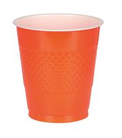 Big Party Pack Orange Peel Plastic Cups | 16 oz. | Pack of 50 | Party Supply