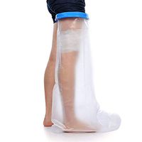 Leg Cast Cover for Shower - Spexc Seal Tight Waterproof Cast Wound Cover Protector Keeps Casts Bandage Dry Premium Reusable Cast Bag Sleeve Bandage Protectors Used for Surgery/Wound/Burns of Long Leg