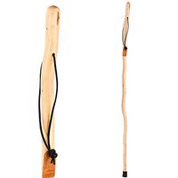 Brazos 48" Free Form Cedar Wood Walking Stick Hiking Trekking Pole for Men and Women, Made in the USA