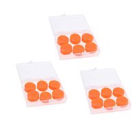 SUPVOX 18Pcs Reusable Silicone Ear Plugs Waterproof Hypoallergenic Noise Reduction Earplugs for Sleeping Swimming Snoring Bathing Studying Concerts