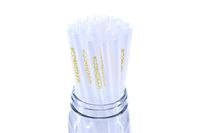 [800 COUNT] 8.25" Jumbo Disposable Drinking Straws PLA Compostable Cornstraw Environmental Made of Corn #cornstraw graphic print 8.25 Inches (inch) Long 10 Millimeters (mm) Thick