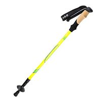 3 Sections Trekking Poles/Nordic Walking Poles/Multifunction Walking Poles 135cm (53 Inches) Damping/Adjustable Length/Easy Lock,Yellow