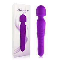 Heating Tail Wand Massager with 7 Strongest Vibration Mode, Waterproof,Medical Silicone,Smoothing Trip's Fatigue.