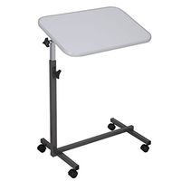 Gary Overbed Rolling Table Over Bed Laptop Food Tray Hospital Desk Tilting Top