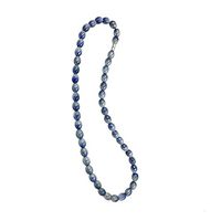EleeColorful Health Ion Tourmaline Mixed Beads Stretch Necklace Chain Balance w/Box/ (Blue)