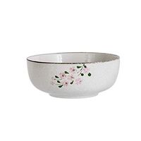 AXZHYX Bowl Ceramic Bowl Vintage Cherry Blossom Snack Dessert Dried Fruit Tray Fruit Salad dishware Tableware 20x8cm Hotel Tableware Home Noodles Boiled Fish Soup Bowl