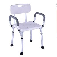 LINYUYI Height Adjustable Bathtub & Shower Stool, Aluminum Alloy Portable Nonslip Adjustable Toilet Stool