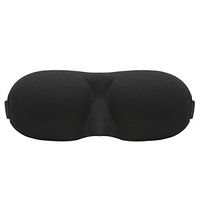 Winwinfly Sleep Mask 3D Sleeping Masks Eye Mask, Soft Silk Lightweight, Comfortable and Adjustable for Travel, Nap Black