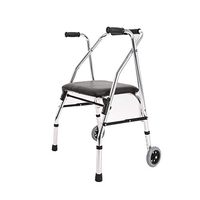 Elderly walker Walker Folding Lightweight Aluminium Walking Frame Wheeled Walker Walker Frame with Wheels FANJIANI