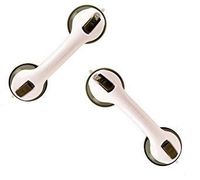 Grab Bar 12" Balance Assist Bar - Suction Shower Bath Handle (Set of 2)