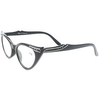 Inlefen Vintage Inspired Mod Womens Fashion Rhinestone Cat Eye Reading glasses