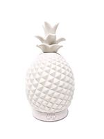 Essential Oil Diffuser White Ceramic Pineapple by Essential Market | Aromatherapy Oil Diffuser Humidifier 120ml 7 LED Light Settings & Timer | Unique & Aroma Diffuser