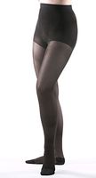 Allegro 15-20 mmHg Essential 15 Sheer Support Closed Toe Pantyhose (Black) Queen Plus