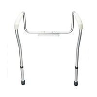 Aihomlk Stand Alone Toilet Safety Grab Rail Silver